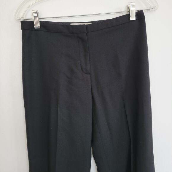 Tory Burch Flat Front Culottes Black Wide Leg Wool Mid Rise Chic Women 0 - Picture 5 of 14